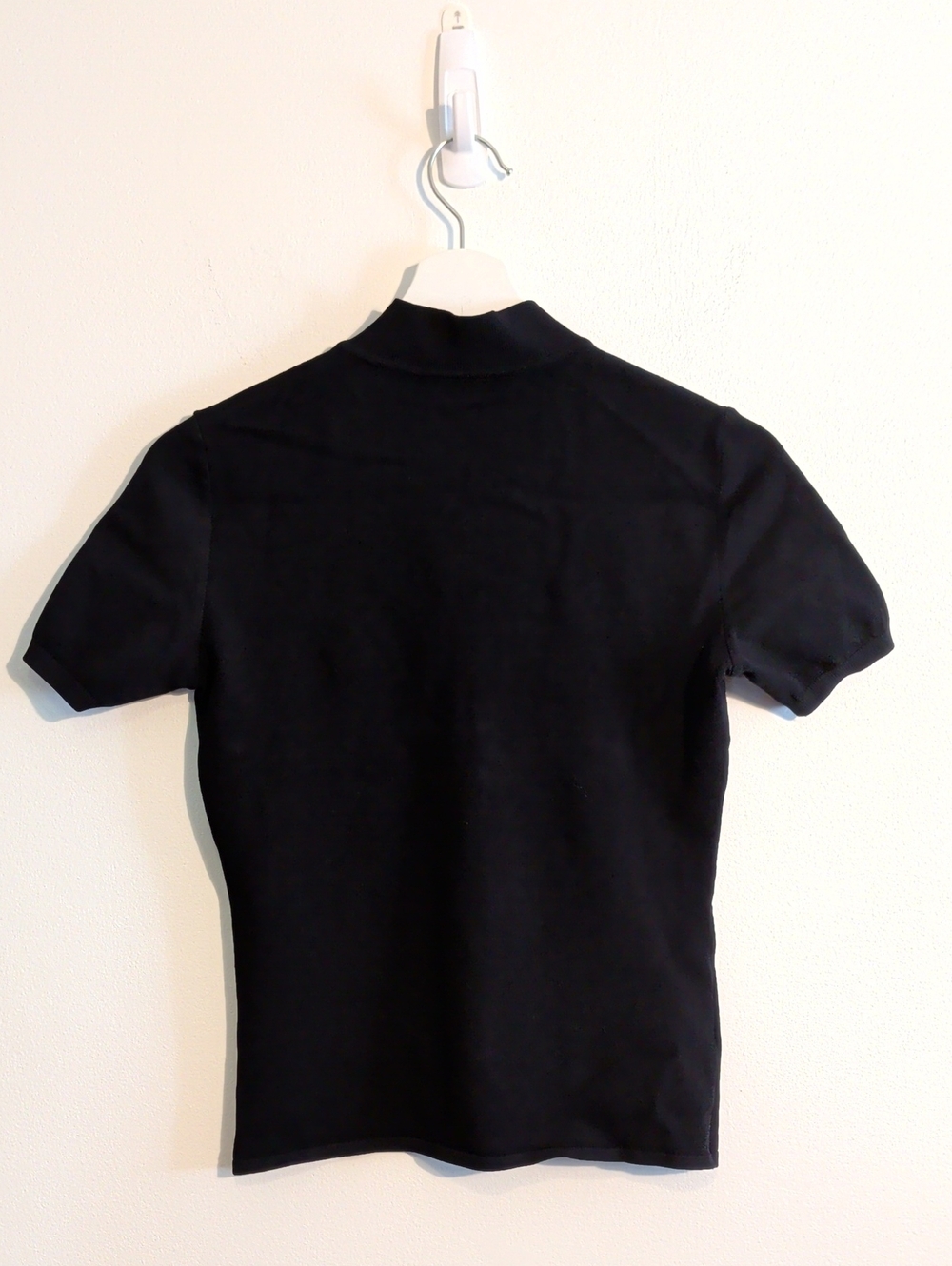 PRADA milano knit short sleeve top with double zipper - size xs / s - Picture 8 of 9